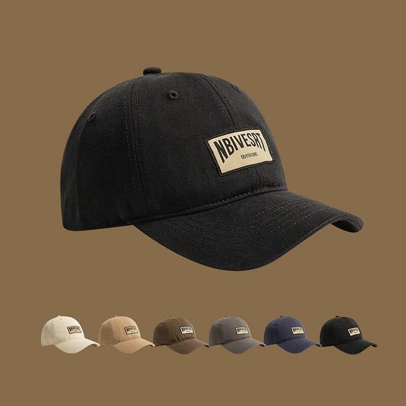 قبعة بيسبول مطرزة بحروف ، قبعة غير رسمية ذات وجه صغير قابل للتعديل ، حافة منحنية ، نمط INS ، قبعة شمس للمراهقات