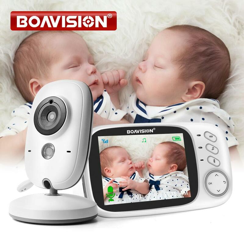 VB603 كاميرا لاسلكية لمراقبة الأطفال, جهاز المراقبة مزود بشاشة 3.2 بوصة، رؤية ليلية، LCD ومخرجين للصوت، مناسبة لجليسة الأطفال