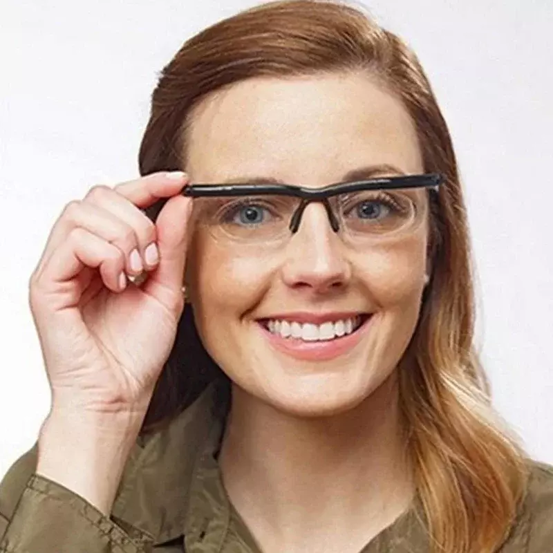 نظارات بعدسات قوية قابلة للتعديل ، نظارات تكبير رؤية بتركيز متغير ومسافة تركيز ، واقية ، جديدة