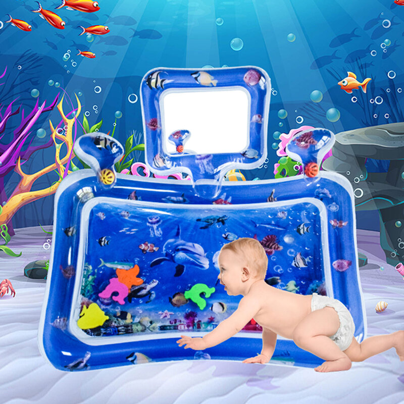 طفل حصيرة الماء البطن المياه تلعب وسادة لالرسوم حصيرة الماء الرضع والأطفال الصغار هو الكمال متعة وقت اللعب مركز النشاط الخاص بك