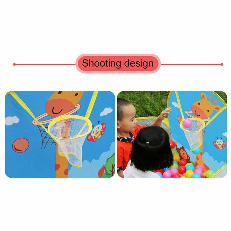 خيمة لعب الأطفال قابلة للطي لكرات المحيط لعب الأطفال الكرة تجمع مع سلة في الهواء الطلق لعبة مسرح للأطفال الأطفال
