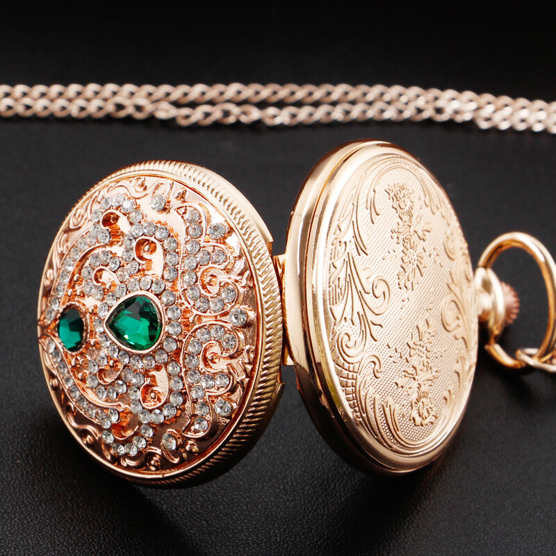 حار بيع المرأة قلادة كوارتز الجيب ساعات رائعة Vintage مجوهرات أنيقة مع سلسلة قلادة هدايا عيد