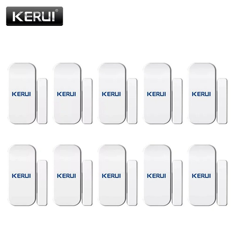 KERUI-كاشف الباب المغناطيسي اللاسلكي ولوحة المفاتيح التي تعمل باللمس ، GSM PSTN ، أمن الوطن ، نظام إنذار صوتي ضد السرقة