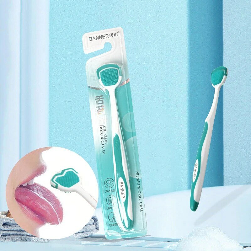 اللسان مكشطة فرشاة قابلة لإعادة الاستخدام مكشطة Tongue قابل للغسل اللسان تنظيف أداة الطازجة التنفس نظافة الفم الرعاية اكسسوارات