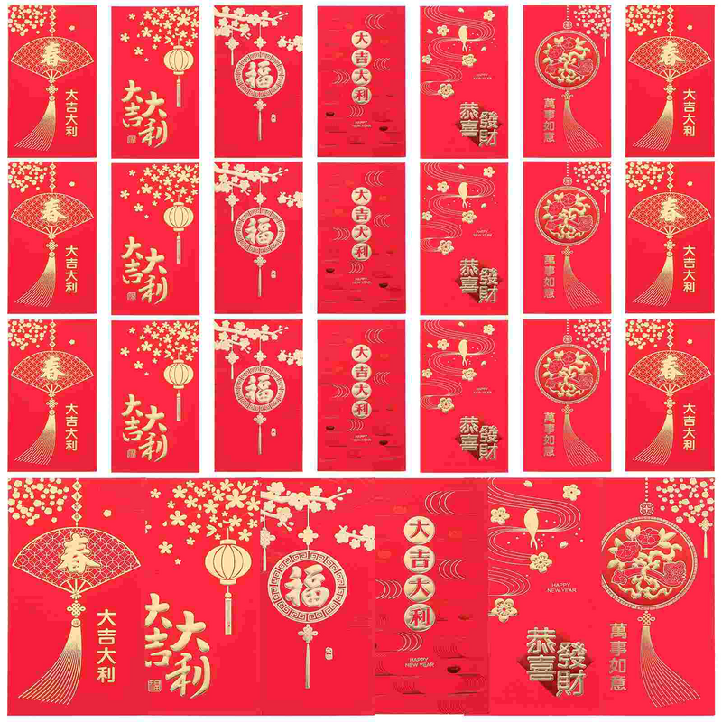 مظروف أحمر للسنة الصينية الجديدة ، حقيبة هدية حمراء ، مهرجان الربيع ، الزواج ، عيد ميلاد ، الجيب
