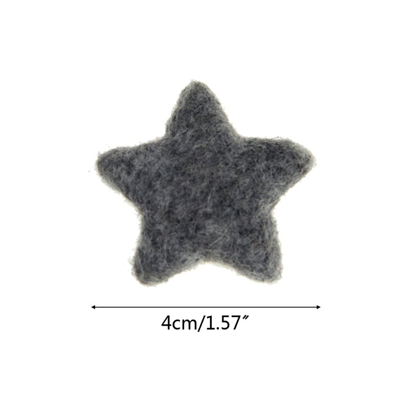 5 قطع من كرات الخرز الصغيرة المصنوعة من الصوف لباد النجوم للتصوير الفوتوغرافي للأطفال حديثي الولادة
