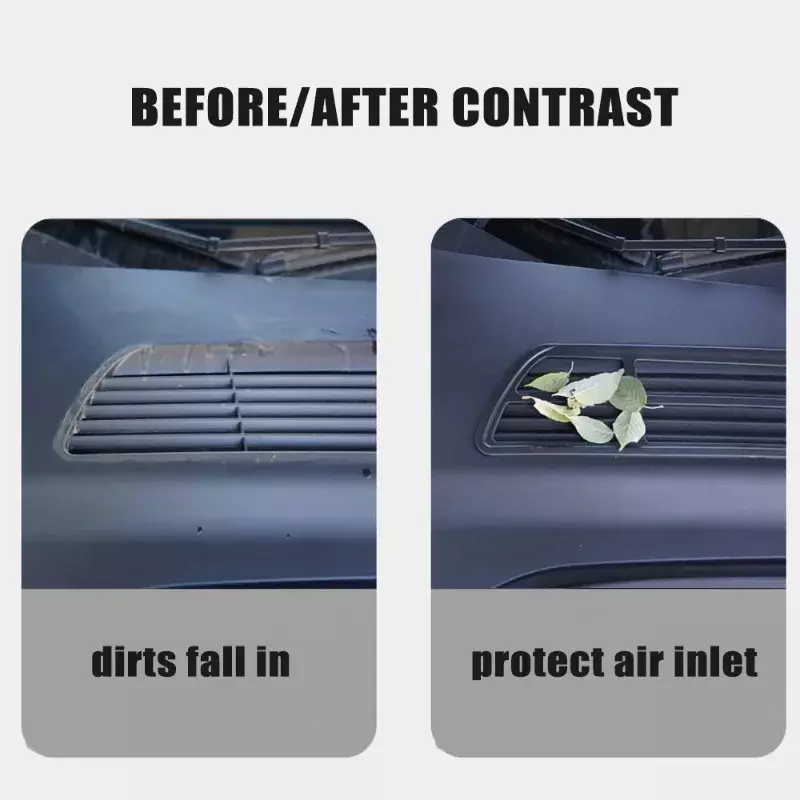 غطاء حماية مدخل الهواء لـ Tesla Model 3 Y ، شبكة مقاومة للحشرات ، صندوق السيارة الأمامي ، غطاء تكييف الهواء ، شبكة السحب ، فلتر نظيف