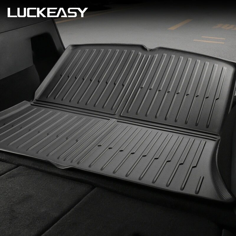 LUCKEASY-وسادة واقية لمقعد الظهر ، وسادة مضادة للركل ، حصيرة صندوق السيارة ، إكسسوارات السيارة الداخلية ، طراز تسلا Y-VA-