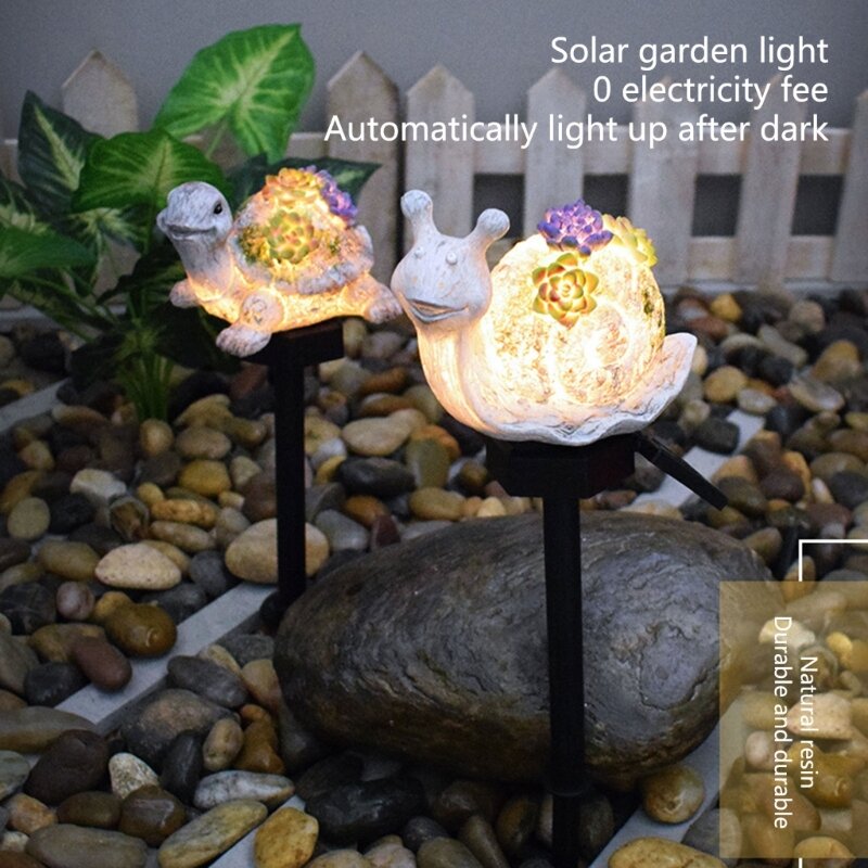 ديكور حديقة 50JC مع مصباح LED يعمل بالطاقة الشمسية مقاوم للعوامل الجوية لتزيين حديقة الشرفة