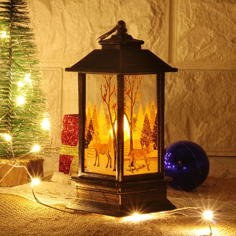 عيد الميلاد LED فانوس كوس ، لطيف عيد الميلاد ديكور ، سانتا كلوز ، ثلج ، ضوء الشعلة ، الحلي ، شمعة للمنزل ، حفلة عيد ميلاد سعيد ، هدية الجدول