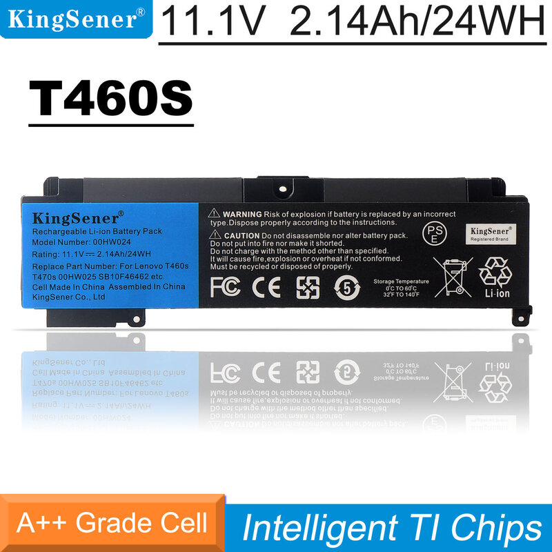 بطارية لاب توب KingSener T460s لأجهزة Lenovo T470S 00HW024 00HW025 00HW022 01AV407 01AV406 00HW023 SB10J79004 SB10F46463