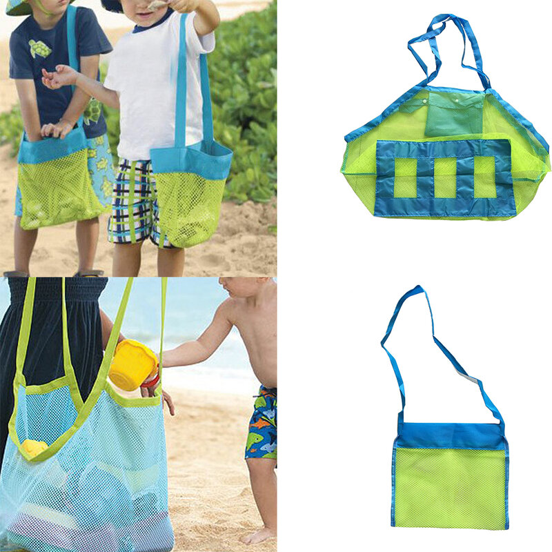 شبكة حقيبة الشاطئ للعب الأطفال ، حقيبة تخزين في الهواء الطلق ، حقيبة صافي للعب الأطفال