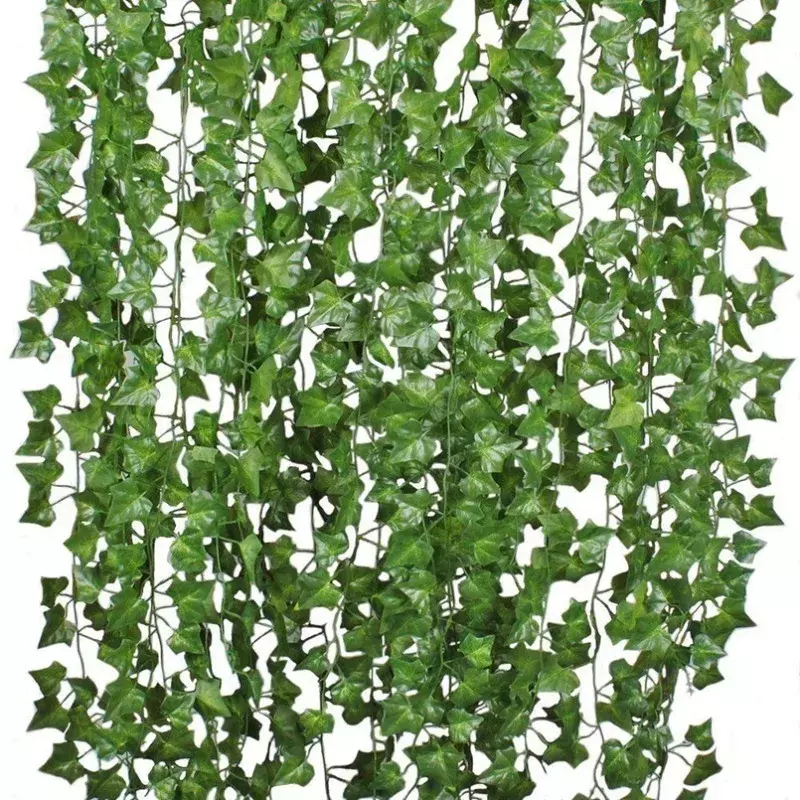 1 قطعة 210 سنتيمتر الحرير الأخضر الاصطناعي معلق عيد الميلاد جارلاند النباتات الكرمة يترك Diy بها بنفسك المنزل حفل زفاف الحمام حديقة الديكور