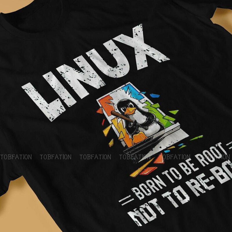 لينكس ولد ليكون الجذر لا لإعادة تشغيل فريدة من نوعها التي شيرت لينكس جنو Minix Unix مريحة تصميم جديد هدية الملابس تي شيرت Ofertas