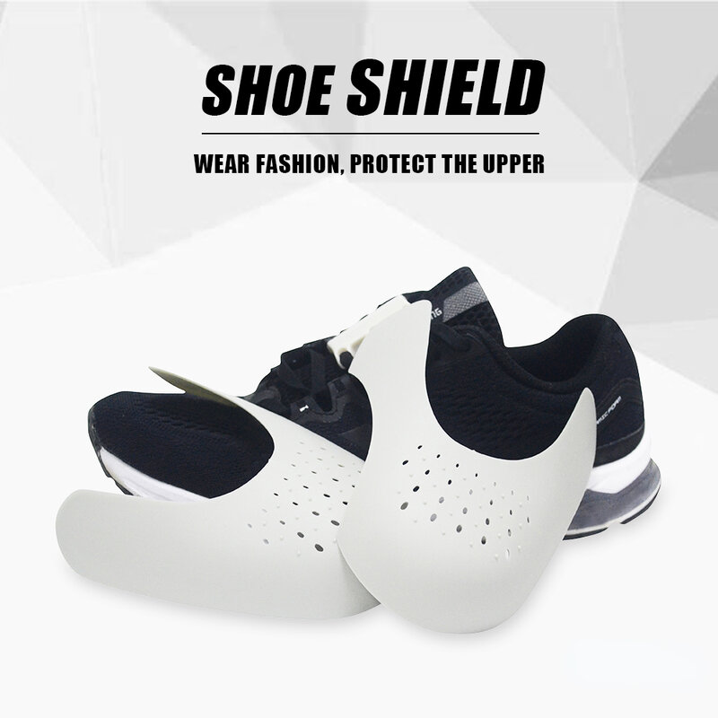 زوج واحد لحماية الأحذية الرياضية واقي للأحذية الرياضية ضد التجعد لأصابع القدم قبعات مضادة للتجاعيد مدعم لتكبير الأحذية