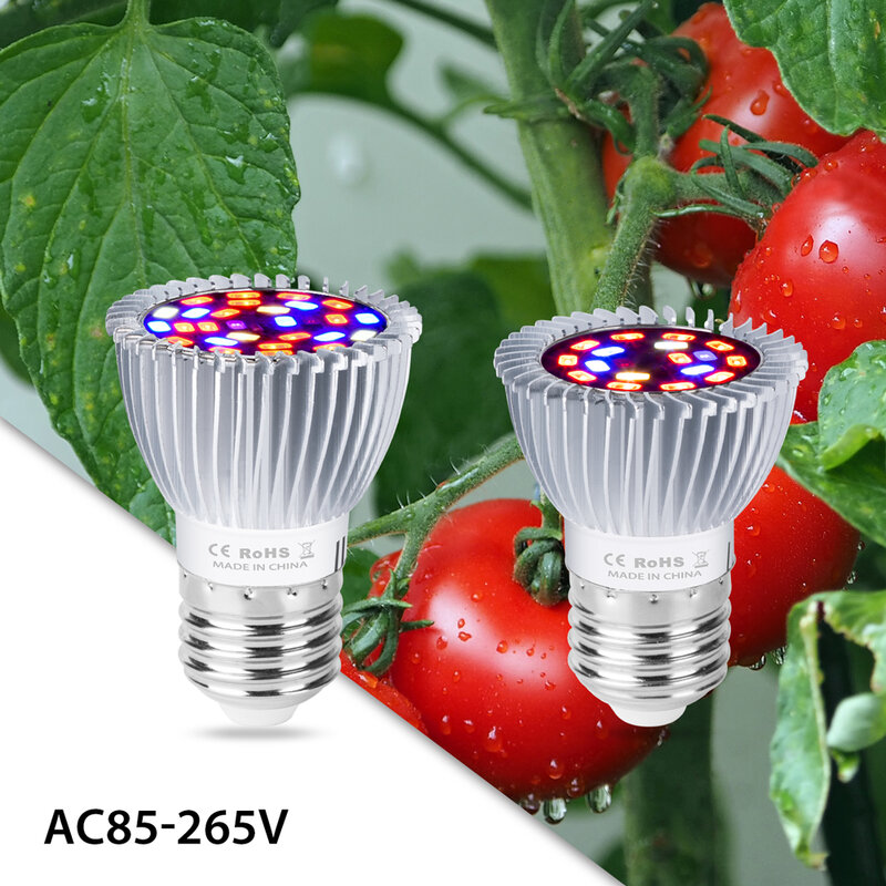 18 واط 28 واط LED تنمو ضوء الطيف الكامل Phytolamp الزراعة المائية مصنع زراعة مصباح للشتلات داخلي الزهور بذور تنمو صندوق