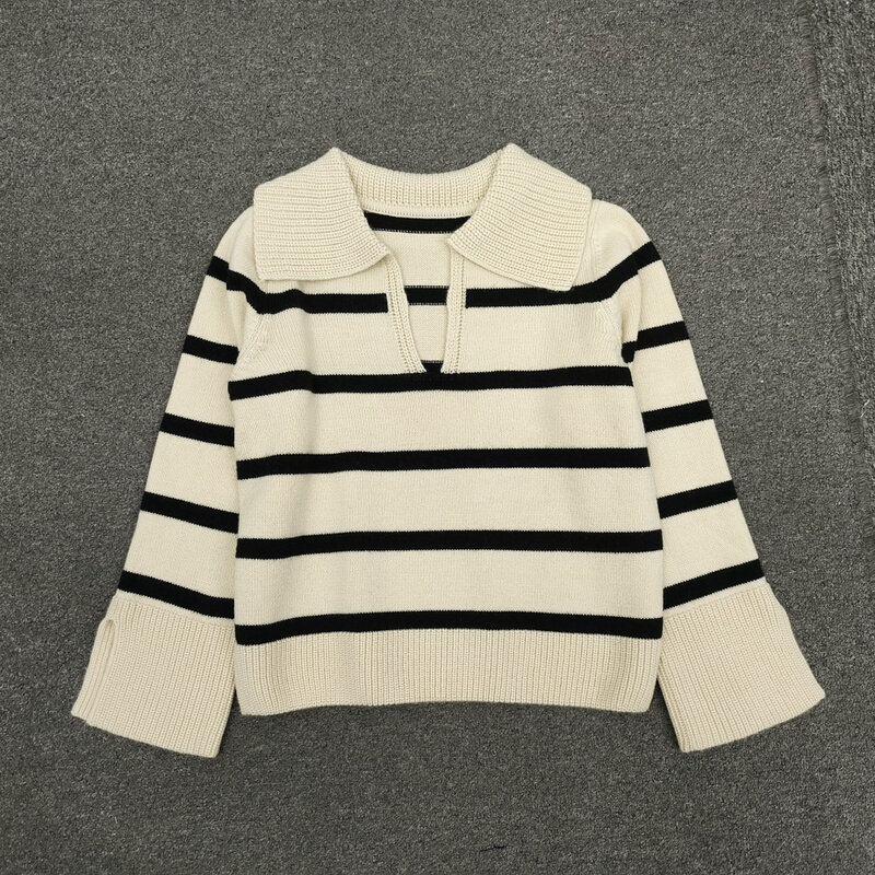 KH * wall Sweater للنساء ، عارضة فضفاض طية صدر السترة ، بلوفر بأكمام طويلة ، الربيع والخريف ، جديد