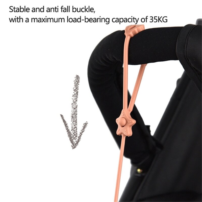 مصاصة سيليكون سلسلة ضبط لعبة عضاضة مكافحة فقدان حزام سوار قطرة واقية الطفل هوة حامل الصغار الأساسية G99C