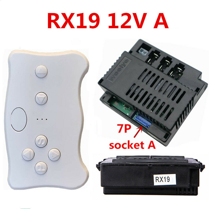Weelye RX19 الأطفال سيارة لعبة كهربائية 2.4G بلوتوث التحكم عن بعد ، صندوق التحكم 12 فولت