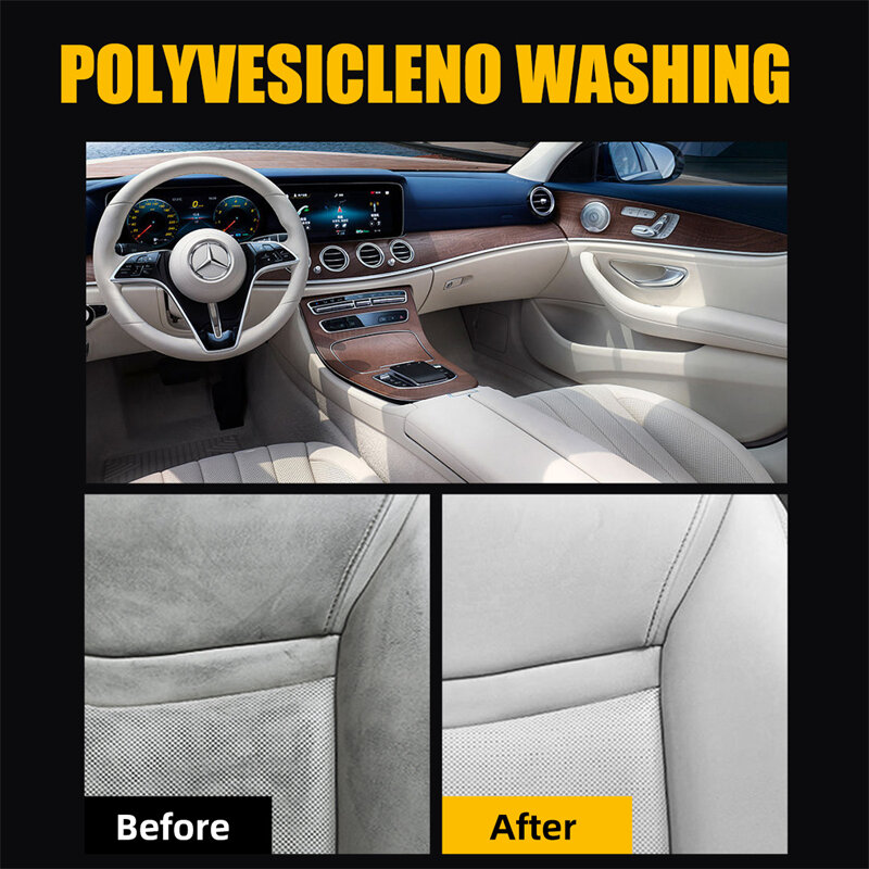 رغوي-غسيل جلد داخلي للسيارة ، منظف متعدد الأغراض ، أداة إصلاح السيارة ، إزالة التلوث القوي ، الأرائك ، أحذية المطبخ
