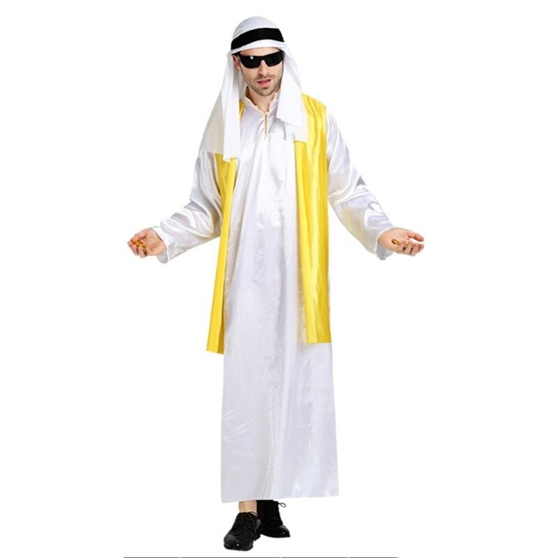 إكسسوارات الأزياء العربية فستان الهالوين زي القفطان والثوب والحجاب T8NB