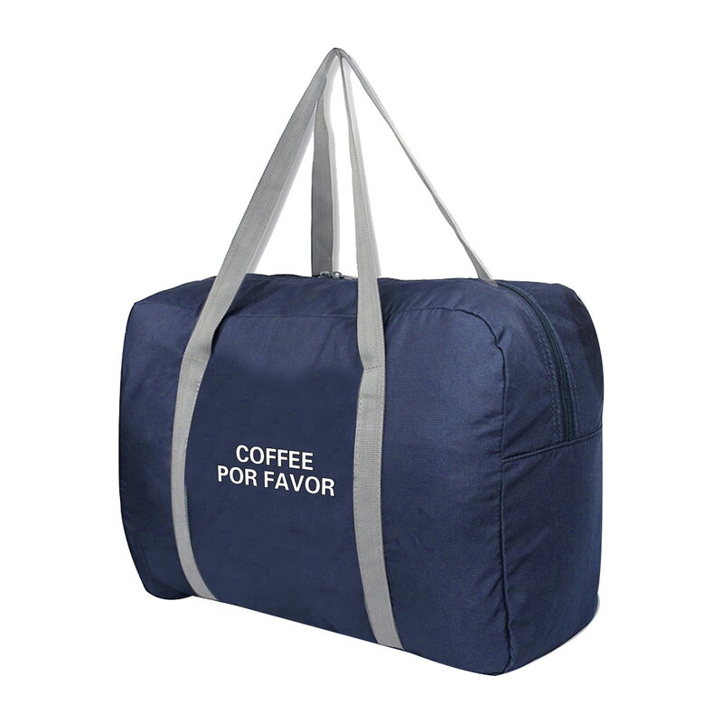 Foldable Travel Bags Organizer Men Luggage Unisex Clothing Storage Bag English Pattern Duffle Bag Women Handbags Tote