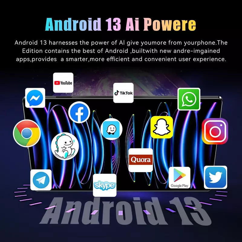 جهاز لوحي 6 Pro andro 13 ، 16GB 1T ، 5G ، SIM مزدوج ، مكالمة هاتفية ، GPS ، بلوتوث ، WiFi ، WPS ، أصلي ، جديد ، 11 بوصة
