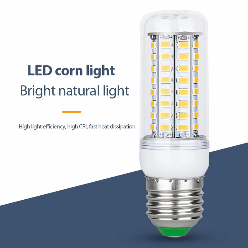 مصباح ذرة ليد موفر للطاقة ، بالألوان ، E27 ، من من من من نوع V ، مصابيح أمبولة ، شمعة