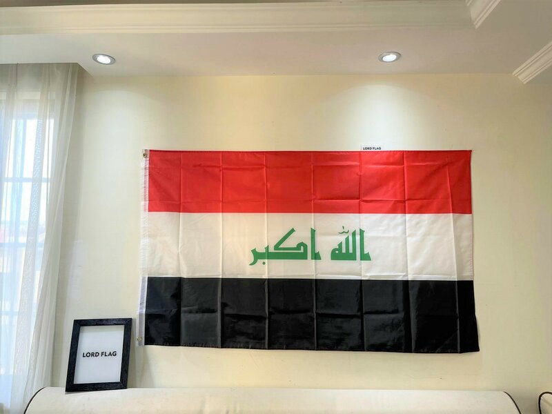 شحن مجاني العراق العلم الأمة 90x150 سنتيمتر 3ft x 5ft البوليستر راية العلم مخصص في جميع أنحاء العالم في جميع أنحاء العالم