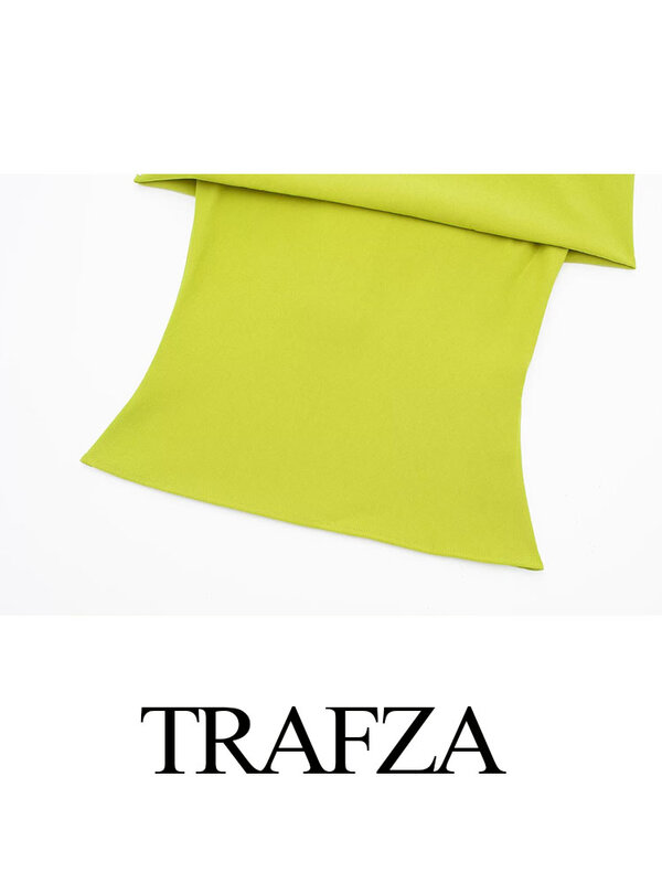 TRAFZA-المرأة قبالة الكتف ضيق قصيرة أعلى وأنيقة ضئيلة الظهر سحاب تنورة ، عالية الخصر التنورات الصغيرة ، السترة الأنيقة مثير ، أحادية اللون ، 2 قطعة مجموعة