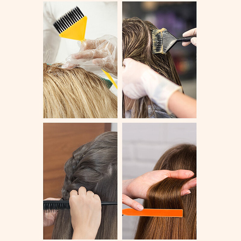 مجموعة تصفيف الشعر ذاتية الصنع ، مشط ، فرشاة التحريك ، وعاء خلط الألوان البلاستيكية ، أداة تصفيف الشعر ، 1: إكسسوارات صبغ الشعر