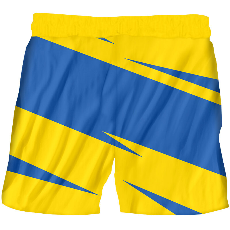 ثلاثية الأبعاد أوكرانيا الرجال السراويل التسامي طباعة المرأة أوكرانيا الملابس الركبة عادية الحب أوكرانيا العلم سراويل قصيرة دروبشيبينغ مخصص