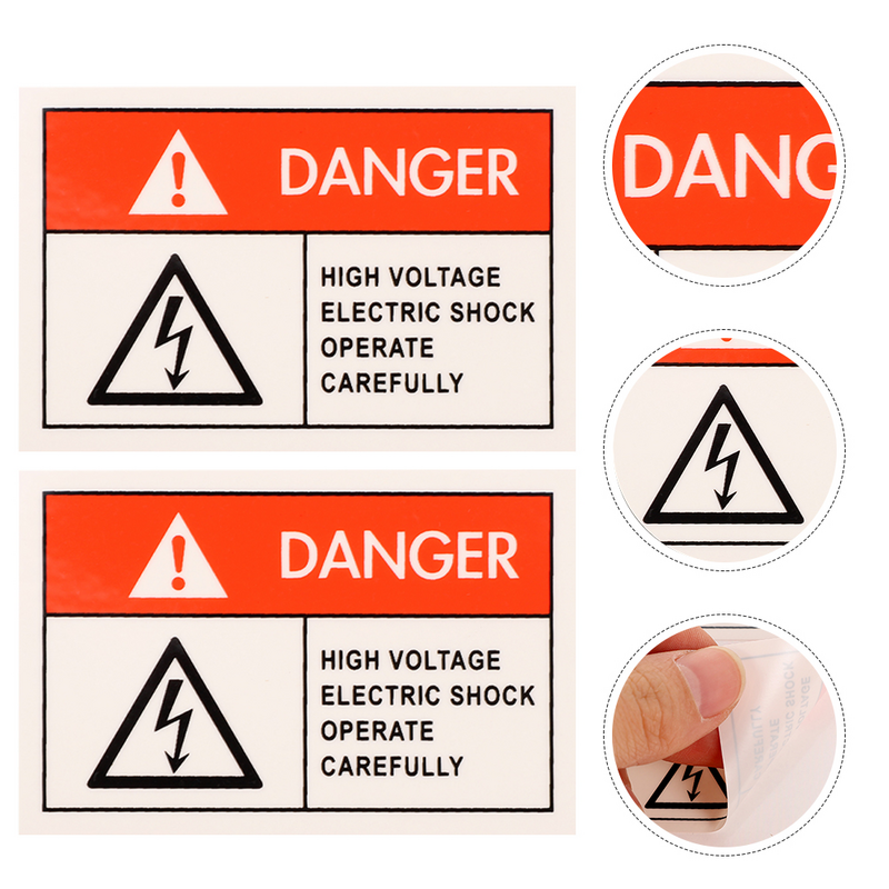 ملصق مضاد للصدمات الكهربائية ، فولطية عالية ، تحذير ، خطر الملصقات ، العلامات ، العلامات ، العلامة ، 8 *