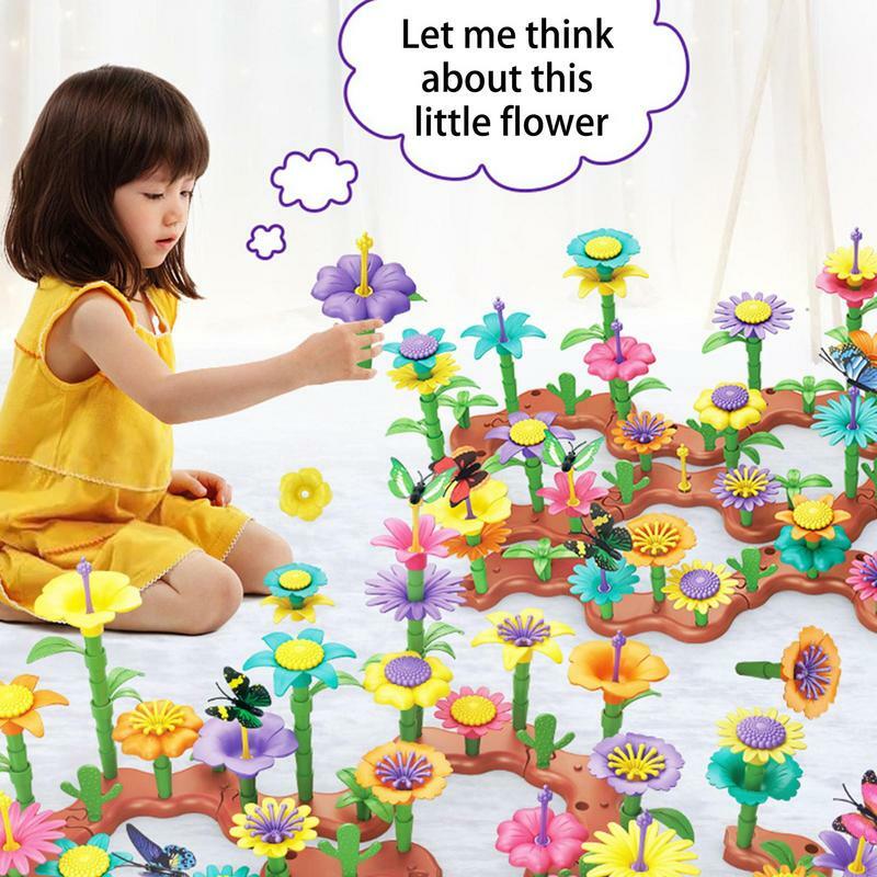 زهرة حديقة اللبنات اللعب ، لتقوم بها بنفسك ترتيب اللعب ، ترتيب الزهور ، Playset ، باقة الزهور