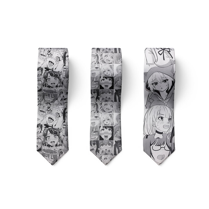 ربطة عنق رجالية بطباعة رسوم كرتونية أنيمي ، بين الرجال ، كاجوال ، إبداعي ، جديد ، فريد ، هدايا أعمال ، قميص زفاف ، إكسسوارات