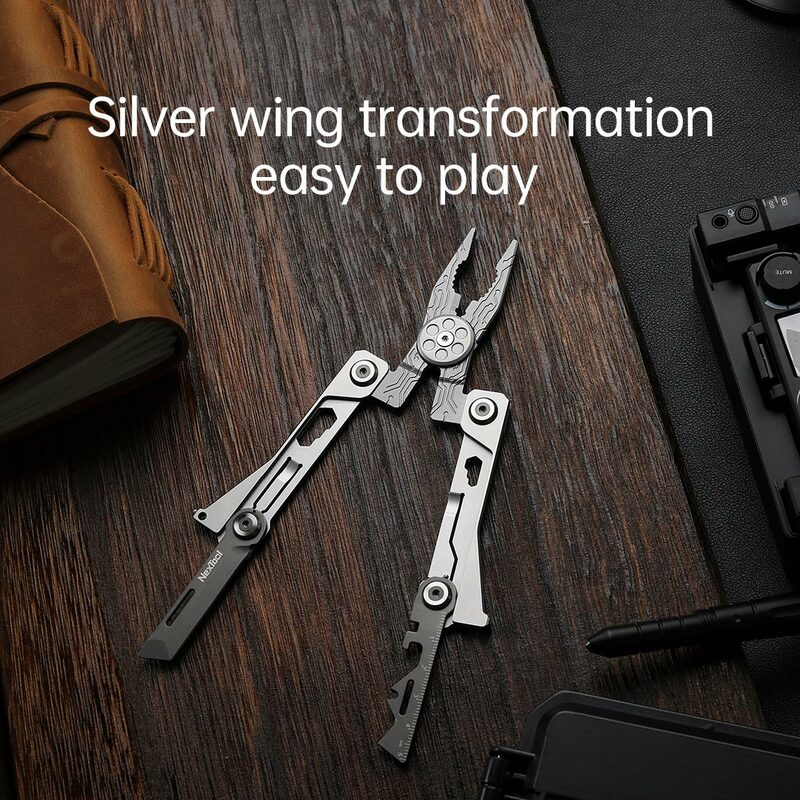 YOUPIN NexTool شفرة الفضة EDC أداة 14 في 1 متعددة أداة مجموعة في الهواء الطلق متعددة الوظائف المحمولة كماشة للطي سكين مفك