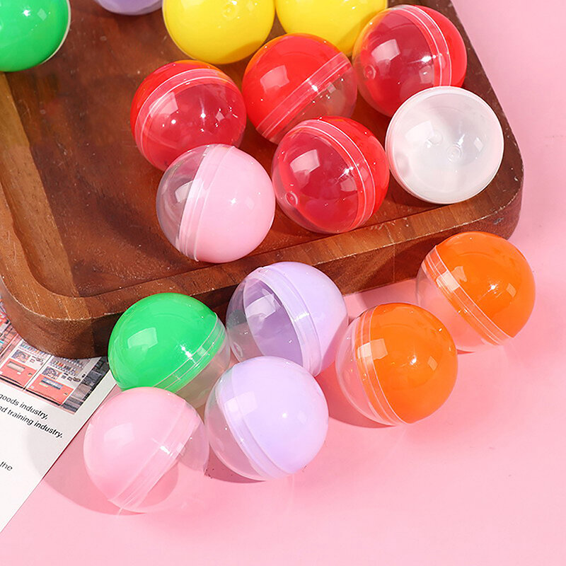 50 قطعة/الوحدة صغير 32 مللي متر واضح الشفافية البلاستيك كبسولة لعبة مفاجأة الكرة حاوية صغيرة صنع الأشياء نموذج Gashapon لعبة