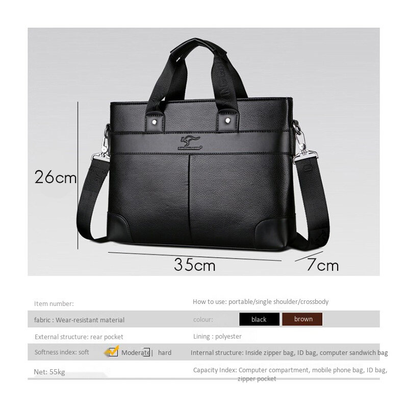 ASDS-LINGZHIDAISHU-حقيبة جلدية ، حقيبة يد رجالية ، حقيبة رسول ، حقيبة كمبيوتر محمول ، العلامة التجارية التجارية ، ذات جودة عالية