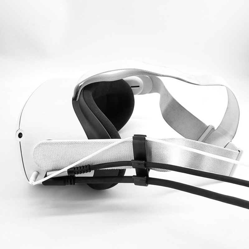 VR مشبك كابلات الحبل مشبك كابل بيانات المثبت سماعة الحبل كليب VR ملحق ل كوة كويست 2 وصلة القياسية سماعات VR