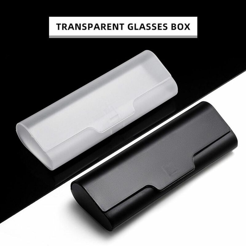 حافظة نظارات شفافة محمولة ، صندوق تخزين نظارات بلوري ، بلاستيك خفيف للغاية