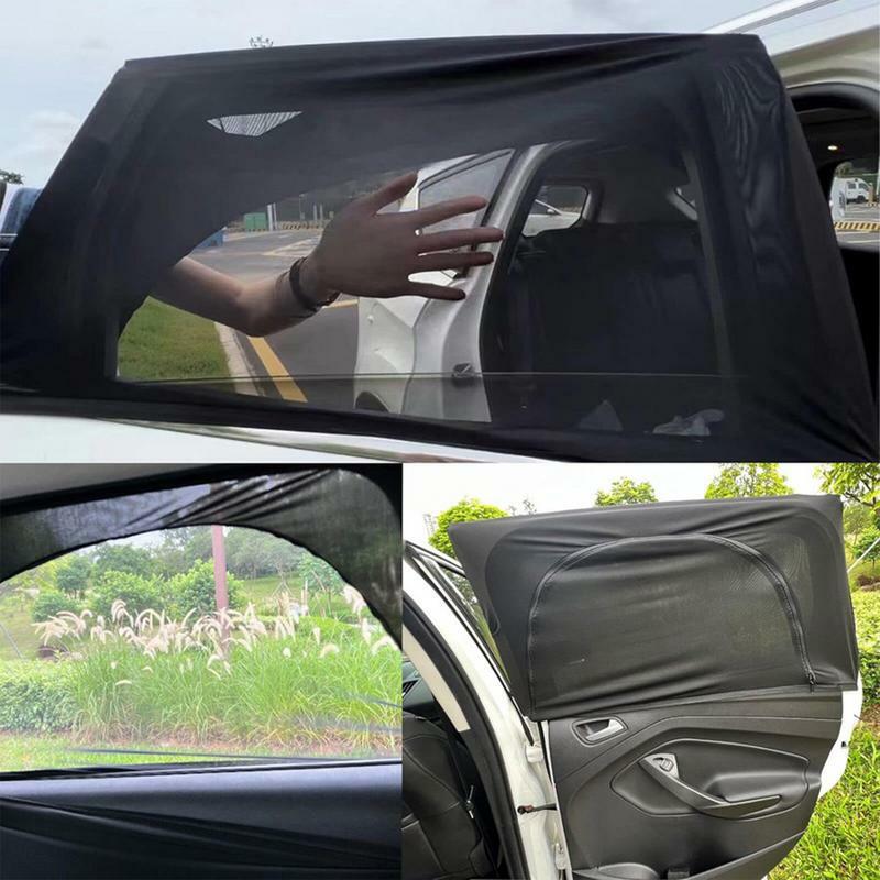 مظلة نافذة السيارة الجانبية للحماية من أشعة الشمس ، الخصوصية الأمامية والخلفية ، ظلال حاجب نافذة السيارة الجانبية القابلة للتنفس