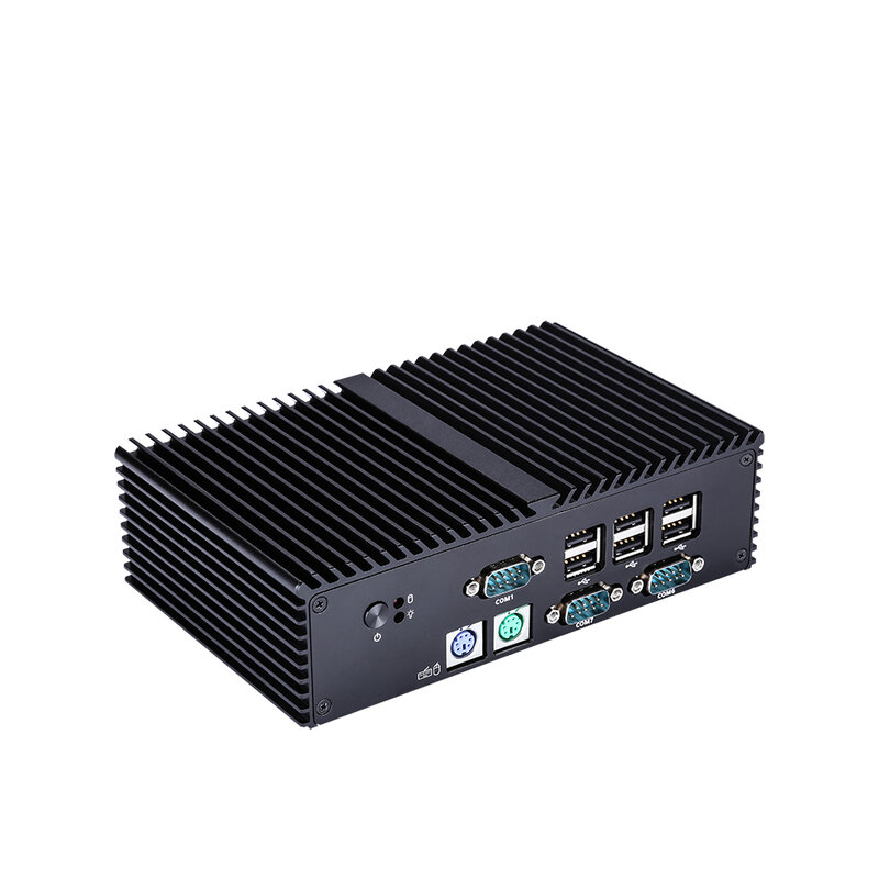 QOTOM 7 COM Ports كمبيوتر مصغر رباعي النواة 2.0 GHz سيليرون J1900 معالج الكمبيوتر Q190X