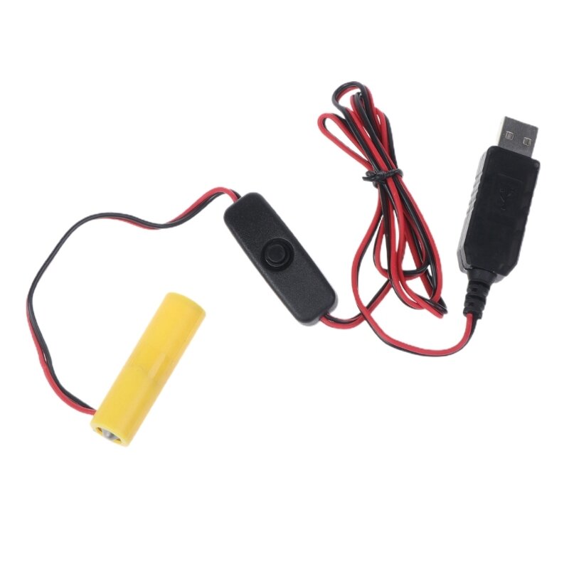 QX2B USB محول الطاقة مزيلات البطارية AA استبدال 4 قطعة بطاريات AA 1.5 فولت