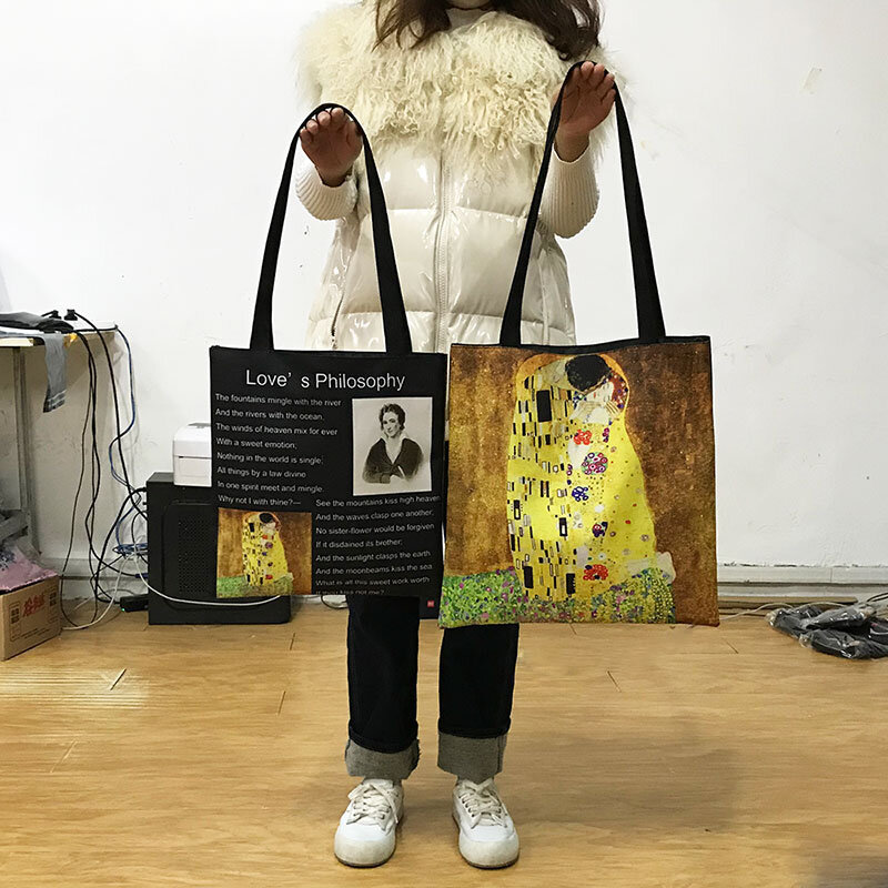 الكتاب المقدس الامثال طباعة حقيبة الكتف امرأة الكتاب المقدس مع ديوس تودو Es بوسابل حمل الحقائب حقيبة يد ايكو قابلة لإعادة الاستخدام أكياس التسوق هدية