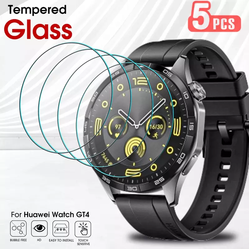 واقي شاشة من الزجاج المقسى لساعة HIWA watch gt4 ، غشاء حماية ضد الخدش لساعة gt 4 ، 41 من إنتاج من الزجاج المقسى/46 ، 2.5 د
