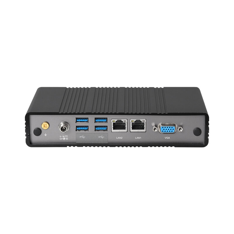 BEBEPC-جهاز كمبيوتر داخلي صغير بدون مروحة مع 2 Inter-I211 ، 1000mb إيثرنت LAN ، 2 RS232 COM ، Inter Atom E3940 ، وانخفاض الاستهلاك