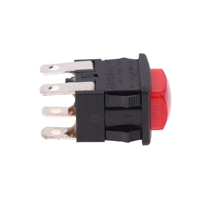 مفتاح اللمس الكهربائية للمكنسة الكهربائية ، الأحمر ، الذاتي قفل ، على ، قبالة زر الضغط الروك ، سخان ضوء ، 4 دبابيس ، 16A ، PS21-16
