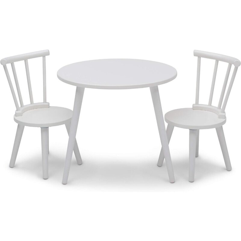 مجموعة طاولة وكرسي للأطفال ، طاولة وكرسي صغير للأطفال ، كرسيان ، شهادة منتج