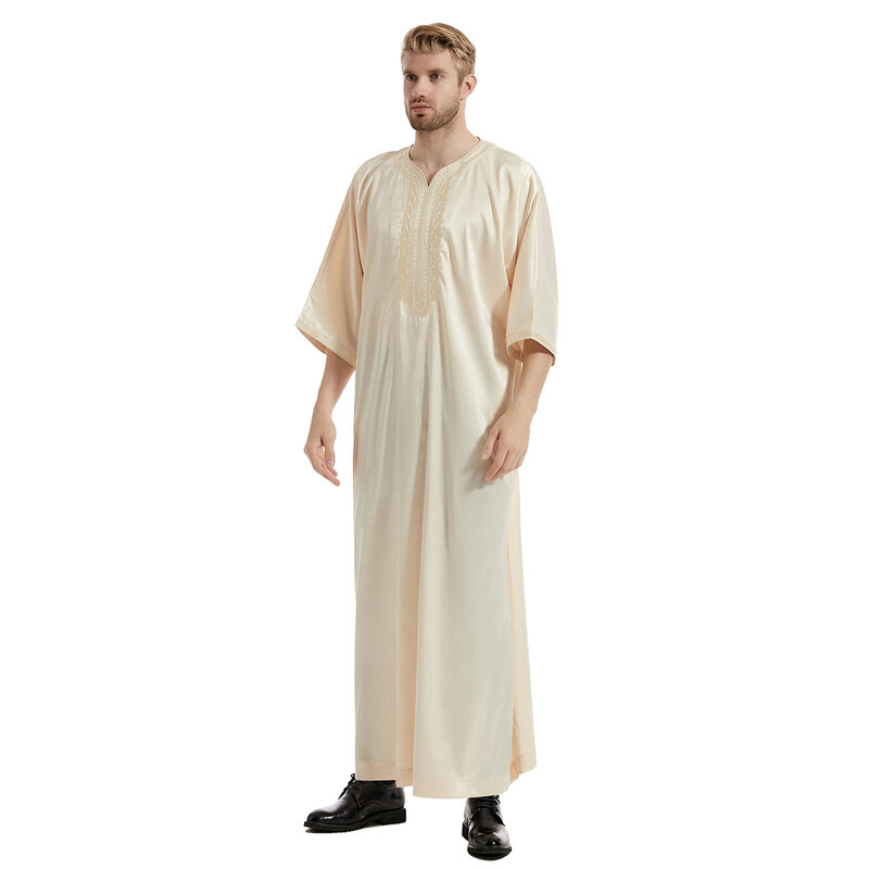 ملابس إسلامية رجالية من Jubba Thobe ملابس إسلامية رجالية رمضانية فستان عباية طويل رداء سعودي ملابس مسلمة قفطان جوبه دبي