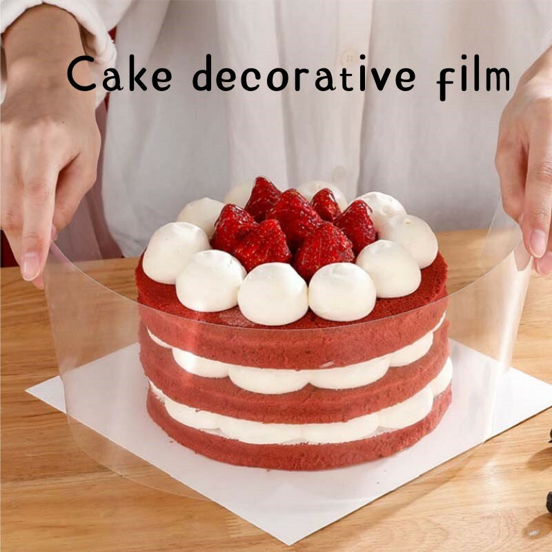 طوق كعكة شفاف متعدد الوظائف ، فيلم تزيين الكيك ، قابل لإعادة الاستخدام ، سهل الاستخدام ، مواعيد احترافية ، مواد عالية الجودة